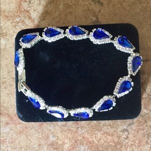 Foxy Lady Like New Sapphire Crystal Gem Bracelet